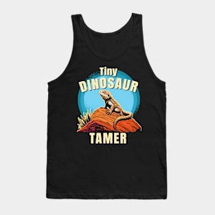 Fun Bearded Dragon Reptile Tiny Dinosaur Tamer Tank Top